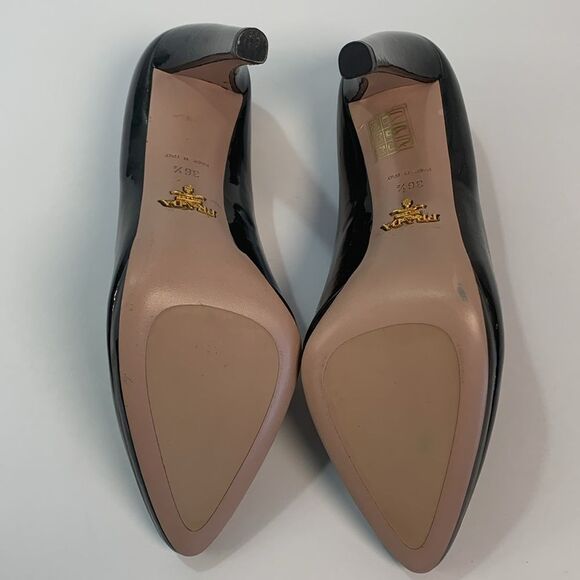 New Prada  patent leather pumps black size 36.5 - Picture 11 of 16